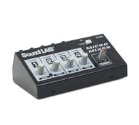 Soundlab G105AA 4-Channel Microphone Mixer for Live Sound & Recording