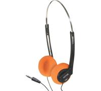 SoundLab Lightweight School Office Stereo Headphones - Orange
