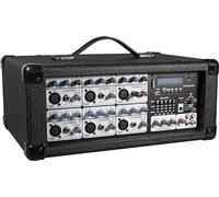 Soundlab Powered Music Mixer Amplifier 120W With 6 Channels and Graphic Media Player and Effects