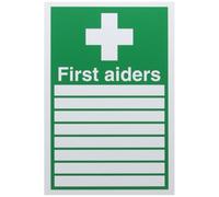 Soundlab Signs & Labels Safety Sign First Aiders In Pvc, 300mm X 200mm