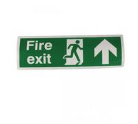 Soundlab Signslab Eb09A/s Safety Sign "fire Exit - Up", Self-Adhesive, 150 mm X 450 mm