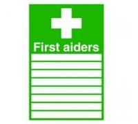 Soundlab Signslab Fa01926S Safety Sign "first Aiders", Self-Adhesive, 300 mm X 200 mm