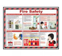 Soundlab Signslab Fa601 Health And Fire Safety Poster, 420 mm X 590 mm