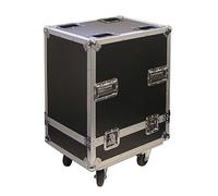 Soundlab Single Moving Head Light Case On Wheels With Foam Lined Interior Black