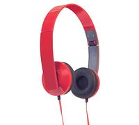 Soundlab Slim Profile Folding Stereo Headphones Red