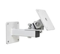 SoundLAB Universal Simple to Fit Heavy Duty Speaker Wall Bracket With 30 deg Tilt And 180 deg turn Mechanism for Foreground, Background and Surround Speaker Cabinets up to 20kg White