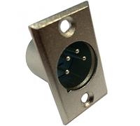 Soundlab XLR Chassis Socket, 4 Pin, Male