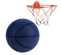 Soundless Basketball for Quiet Dribbling - High Density Silent Indoor Basketball - Easy Grip Higher Bounce Kids Practice Training Ball for Friends Family Girls Children