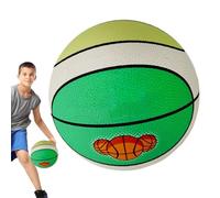 Soundless Basketball - Soft Basketball Indoor - Shock Absorption Sponge Ball for Age 3-12 Foam Toy for Practice School Apartment Home Bedroom Carpet Wood Floor Team