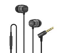 Soundmagic E11 Wired Earbuds, No Mic, Hi-Fi Stereo, 3.5mm Jack, Black | Balanced accurate sound, Rich bass, Full aluminium housing, Tangle-free cord, Comfortable fit