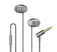Soundmagic E11 Wired Earbuds, No Mic, Hi-Fi Stereo, 3.5mm Jack, Dark Silver | Balanced accurate sound, Rich bass, Full aluminium housing, Tangle-free cord, Comfortable fit