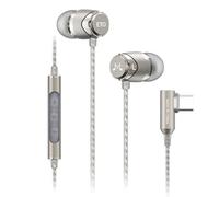 Soundmagic E11D Type-C Wired Earbuds, Mic, High-Res DAC, HiFi, Dark Silver