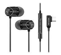 Soundmagic E11D Type-C Wired Earbuds, Mic, High-Res DAC, HiFi Sound, Black