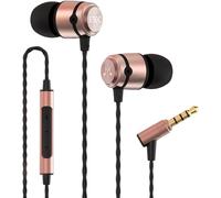 Soundmagic E50C In-Ear Isolating Earphones with Microphone [2024 Version] High-Resolution Sound Performance, Comfortable Fit, Anti-Tangle Cable, Full Metal Housing, High-Purity Copper - Gold