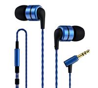Soundmagic E80 Wired Earbuds, No Mic, Wide Soundstage, 3.5mm Jack, Blue