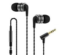 Soundmagic E80 Wired Earbuds, No Mic, Wide Soundstage, 3.5mm Jack, Gunmetal