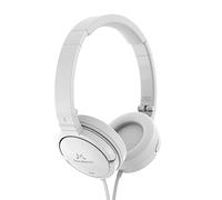 Soundmagic P22 Wired On Ear Headphones No Microphone HiFi Stereo Portable Headphone Lightweight and Foldable Comfortable Fit Noise Isolating White FD71190101