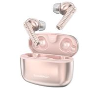 Soundmagic T80BT ANC True Wireless Earbuds with Hi-Res Audio,Hybrid Active Noise Cancelling, ENC Call Clarity, 20H Playtime, IPX5 Waterproof, Ultra-Comfy Fit for Sports/Work/Gaming (Pink)