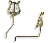 Soundman Marching Lyre for Saxophone - Practical and Robust Music Holder for Marching Parades - Stable Hold with Easy Installation (Colour: Gold)