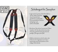 Soundman® saxophone harness alto tenor baritone (XS: 4' 5'' - 4' 7'')