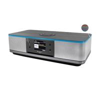 Soundmaster Highline ICD2023SW Hi-Fi System Radio Internet WLAN 2.4/5 GHz Mood Lighting LED Dab+ Bluetooth CD Player USB MP3 APP Screen Colour Alarm Clock
