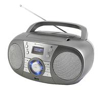 soundmaster SCD1800TI Radio CD Player Dab+, FM AUX, Bluetooth, CD, Dab+, FM, USB Grey