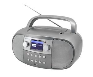 soundmaster SCD7800BL Boombox DAB+ CD MP3 Cassette Recorder with USB Alarm Clock Function Audio Book Function