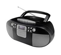 Soundmaster SCD7800SW Portable Digital Radio CD Player Cassette Recorder Audio Book Function DAB+ FM Radio USB Port Headphone Jack