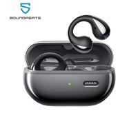 SoundPEATS PearlClip Pro Wireless Earphones Bluetooth 5.4 Opean-Ear Earbuds With AI ENC Clear Call, Multipoint Connection, IPX5 Black