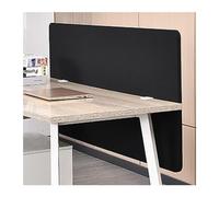 Soundproof Acoustic Desk Divider - Privacy Panel for Office Cubicles Noise Reduction Partition Black 120x60cm Ideal for Home & Work Spaces