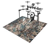 Soundproof Blanket for Bass Drum Snare Jazz Drum Kit Shock Electronic Drum Thickened Professional Non-Slip Drum Carpet Musical Instrument Mat - Drum Rug Mat for Floor Protection 140 x 120 cm