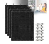 Soundproof Blanket for Door 48" x 78", 4 PCS Heavy Duty Sound Dampening Curtains, Noise Cancelling Studio Acoustic Blanket, Light Blocker, Moving with Grommets for Home, Basements, Furniture, Window