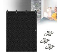 Soundproof Blanket Sound Deadening 48" x 78", Heavy Duty Sound Dampening Curtains Acoustic Noise Reducing Moving Blanket with Grommets, Ideal for Doors, Windows, Furniture, Black