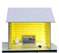 Soundproof Booth - Desktop Isolation Cover and Vocal Absorbing Shield for Microphone Recording and Studio Use