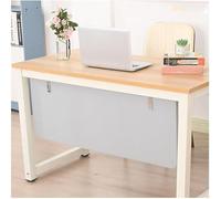 Soundproof Desk Privacy Divider Panels for Office & Students - Under Table Shields, White, 120x40cm - Enhance Focus & Reduce Noise in Workspaces