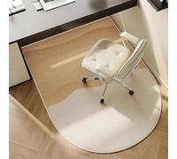 Soundproof Desk Rug Office Chair Mat for Carpet & Hardwood Floor, Non-Slip Low-Pile Computer Gaming Floor Protector, Washable Modern Office Rug Under Desk(Moon,60 * 90cm)