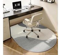Soundproof Desk Rug Office Chair Mat for Carpet & Hardwood Floor, Non-Slip Low-Pile Computer Gaming Floor Protector, Washable Modern Office Rug Under Desk(Family Harmony,60 * 90cm)