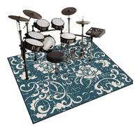 Soundproof Mat For Electronic Drums, Drum Mat, Drum Rug Non-Slip Drum Rugs Floor Protector, Drum Mats For Drum Accessories, Piano, Electronic Drums, Electric Drum Kit Drum Carpet 120 x 100 cm
