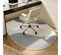 Soundproof Office Chair Mat Under Desk for Carpet - Low-Pile Non-Slip Floor Protection for Gaming and Computer Rolling (Grey, 47.2x35.4")