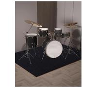 Soundproof Rug for Piano Noise Reduction Rugs 6mm Thick Soundproof Drum Mat Electronic Drum Non-Slip Pads(Dark Gray,100x120cm/39.4x47.2in)