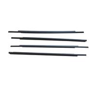 Soundproof Trim 4pcs Car Side Window Outer Weatherstrip for Mitsubishi for Outlander 2007-2012/2013-2018 Door Moulding Trim Seal Belt(07-12)