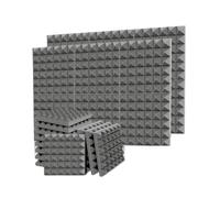 Soundproof Wall Panels 12Grey 30x30x5cm Pyramid Design Acoustic Foam Panels Sound Proof Isolation Absorbing for Wall And Ceiling(Grey)