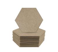 Soundproof Wall Panels 12Pcs Acoust Insulation Home Sound Absorbing Panels Noise Isolation Acoustic Absorption Panel(Small Hexagon,0.8cm Medium)