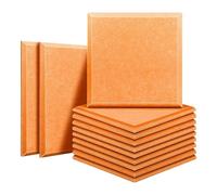 Soundproof Wall Panels 12pcs Acoust Insulation Panels Home Studio Absorbing Soundproof Square Panels Sound Proofing Wall Panels for Room Noise Insulator Pad(4,1.0cm Super Density)