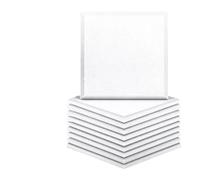 Soundproof Wall Panels 12pcs Acoust Insulation Panels Home Studio Absorbing Soundproof Square Sound Proofing Wall for Room Noise Insulator Pad(1,1.0cm Super Density)