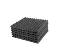 Soundproof Wall Panels 50Pcs Studio Acoustic Foam Panel Soundproof Wall Noise Protective Foam Sound Absorption Treatment Panel Room 12" X12"X1"(Black)