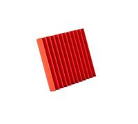 Soundproof Wall Panels 50Pcs Studio Acoustic Foam Panel Soundproof Wall Noise Protective Sound Absorption Treatment Room 12" X12"X1"(Red)