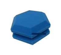 Soundproof Wall Panels 6/12Pack Hexagonal Acoustic Foam Retardant Studio Noise Insulation Sound Absorption Treatment Panels 2 Inches Thickness(Blue,12PACK)