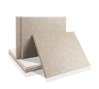 Soundproof Wall Panels 6 Pcs Acoust Insulation Absorcion Door Seal Strip Soundproof Wall Panel for Studio Sound Absorbing(Brown1,0.8cm Density)