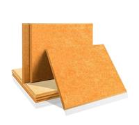 Soundproof Wall Panels 6 Pcs Acoust Insulation Absorcion Door Seal Strip Soundproof Wall Panel for Studio Sound Absorbing(Gold,1.0cm Density)